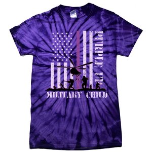 Purple Up Military Child Tie-Dye T-Shirt