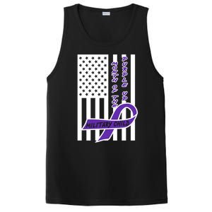 Purple Up Month Military Child Awareness Flag PosiCharge Competitor Tank