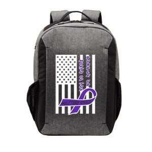 Purple Up Month Military Child Awareness Flag Vector Backpack