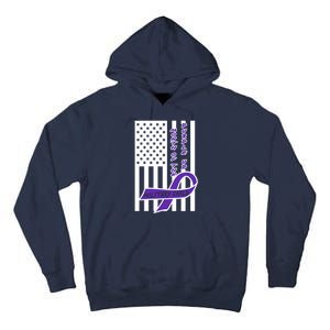 Purple Up Month Military Child Awareness Flag Tall Hoodie