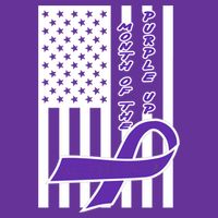 Purple Up Month Military Child Awareness Flag Cooling Performance Crew T-Shirt