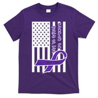 Purple Up Month Military Child Awareness Flag T-Shirt