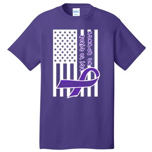 Purple Up Month Military Child Awareness Flag Tall T-Shirt