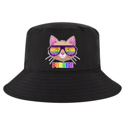 Purride Gay Pride Cat Cool Comfort Performance Bucket Hat