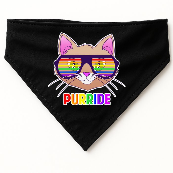 Purride Gay Pride Cat USA-Made Doggie Bandana