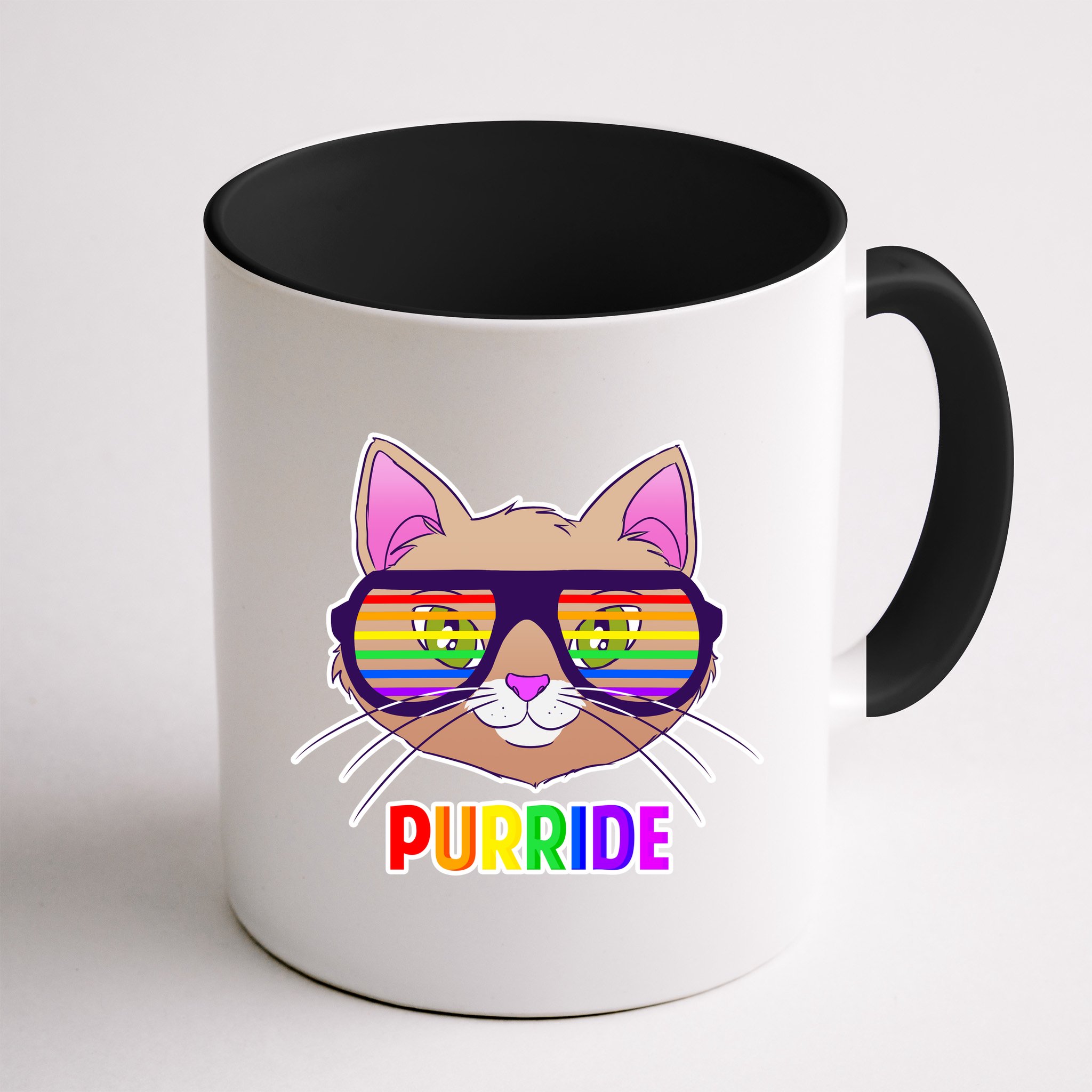 Purride Gay Pride Cat Mug