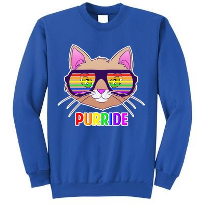 Purride Gay Pride Cat Sweatshirt