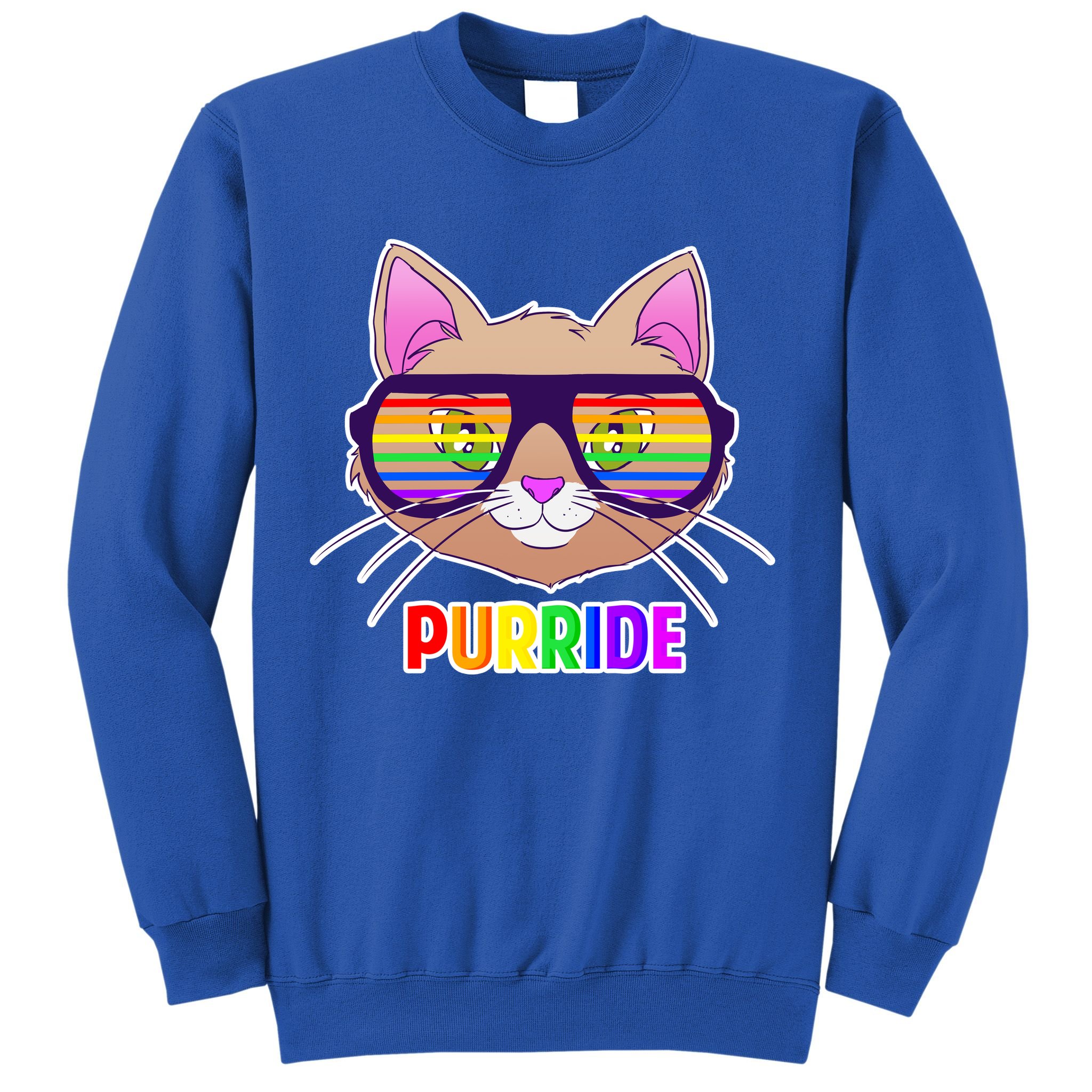 Purride Gay Pride Cat Sweatshirt