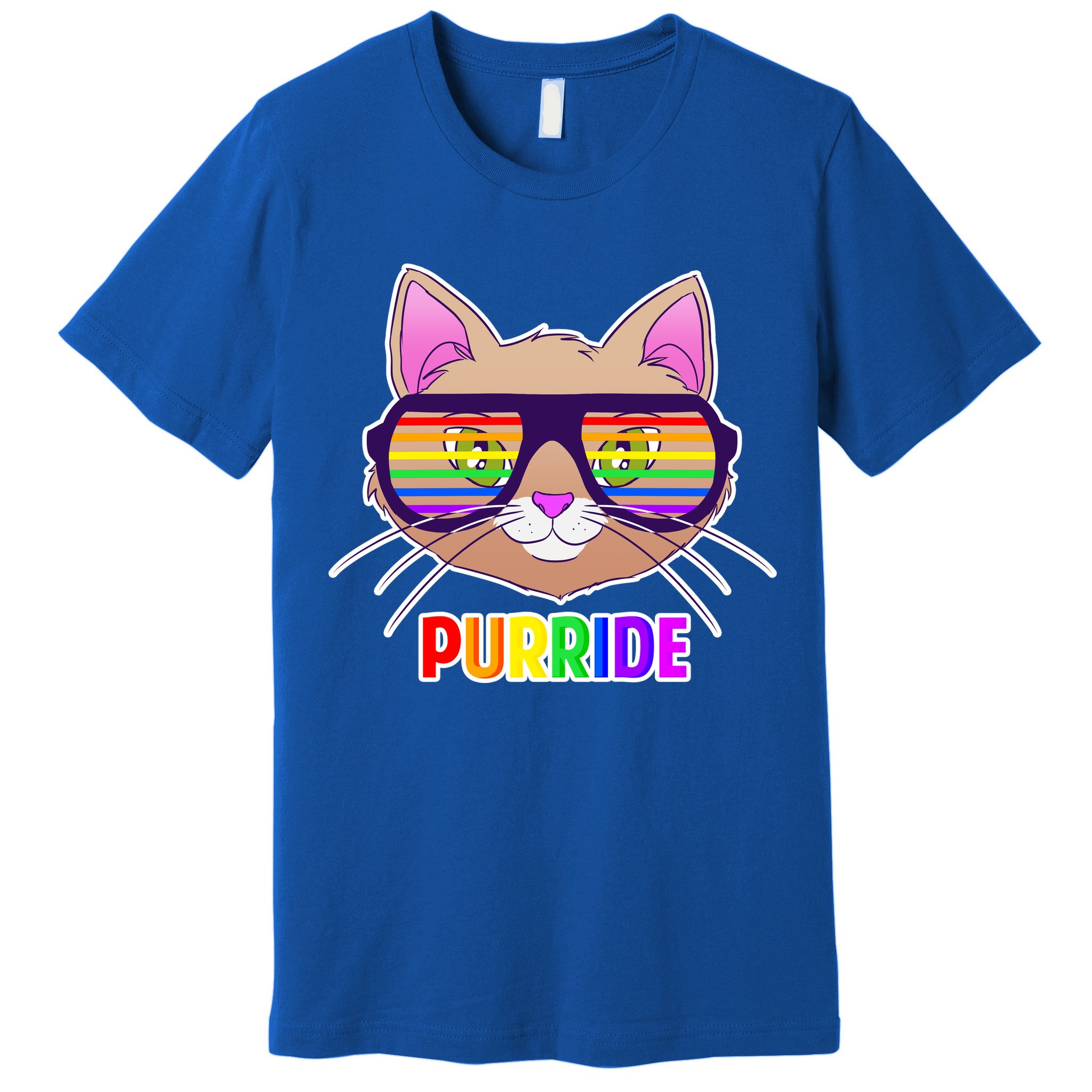 Purride Gay Pride Cat Premium T-Shirt