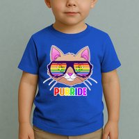 Purride Gay Pride Cat Toddler T-Shirt
