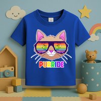 Purride Gay Pride Cat Toddler T-Shirt