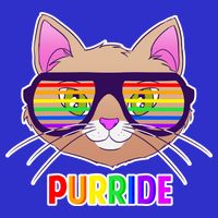 Purride Gay Pride Cat Toddler T-Shirt