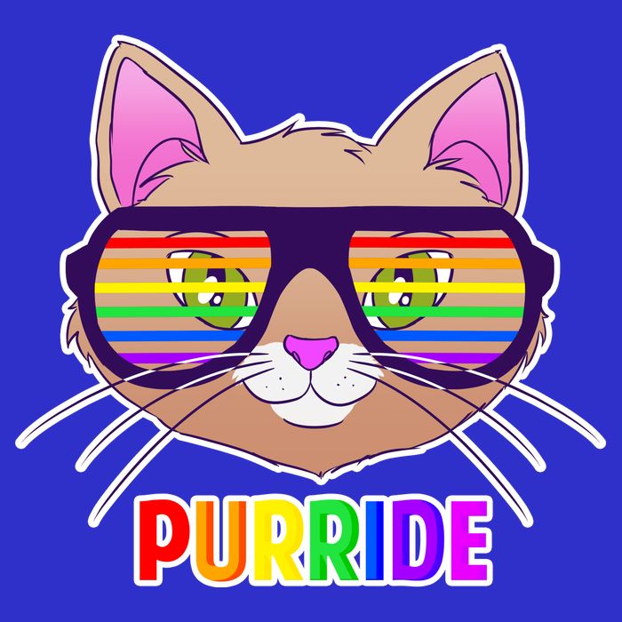 Purride Gay Pride Cat Toddler T-Shirt