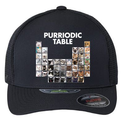 Purriodic Table Of Cats Periodic Flexfit Unipanel Trucker Cap