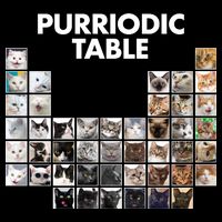 Purriodic Table Of Cats Periodic Flexfit Unipanel Trucker Cap