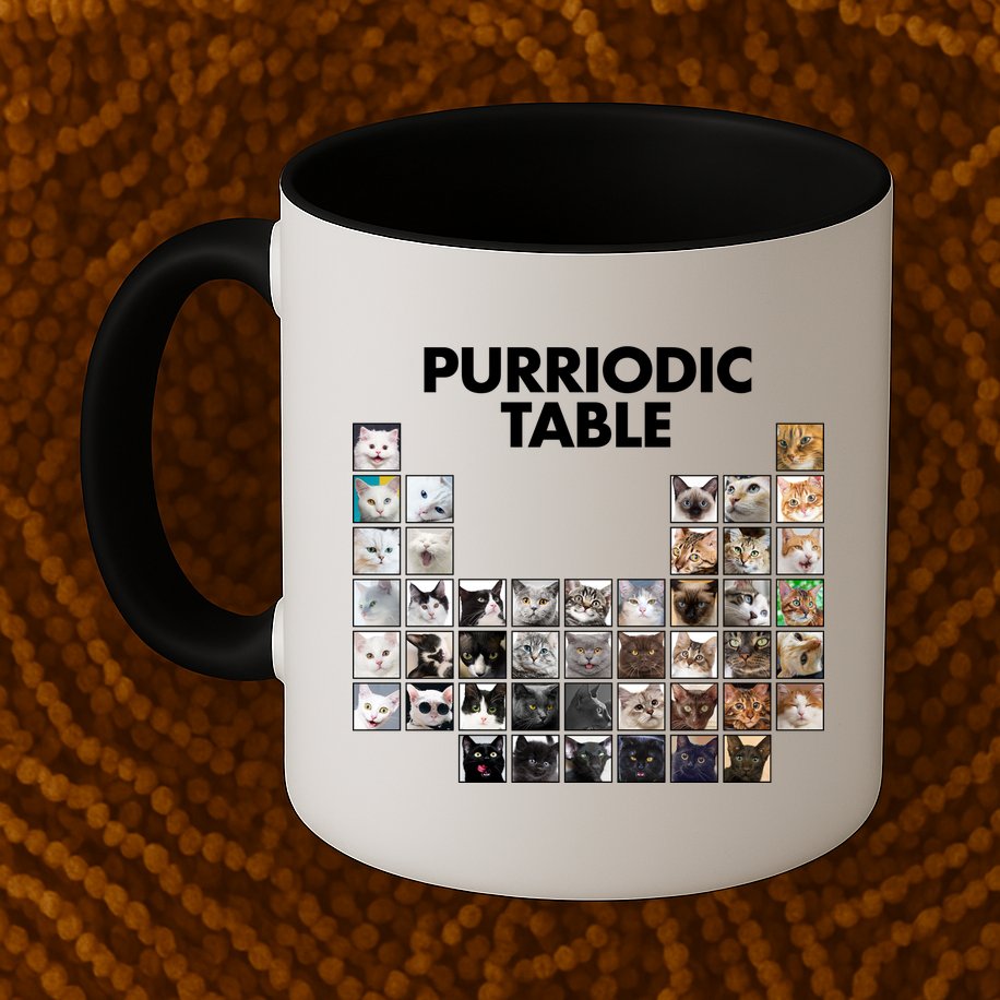 Purriodic Table Of Cats Periodic Mug