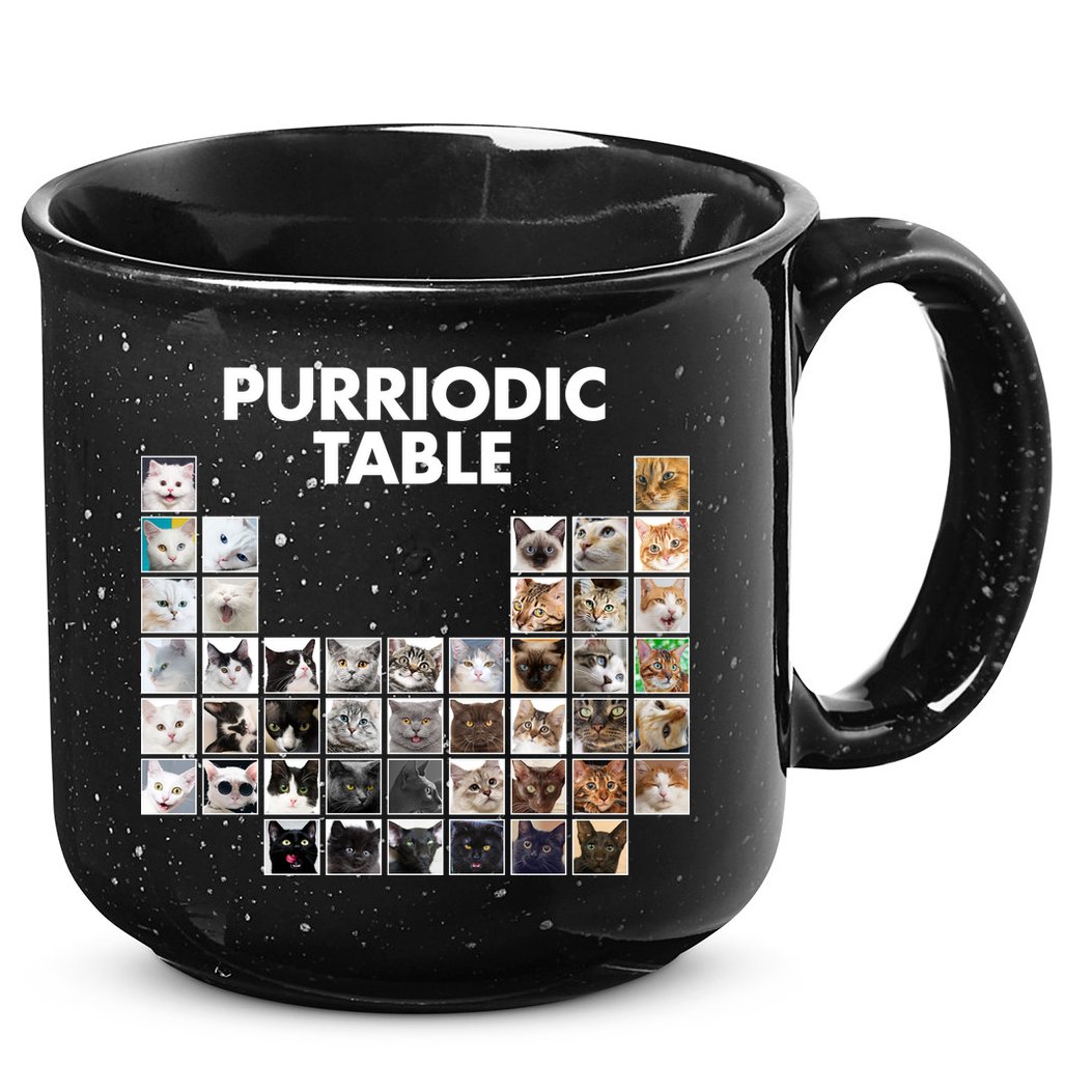 Purriodic Table Of Cats Periodic 15oz Campfire Ceramic Mug