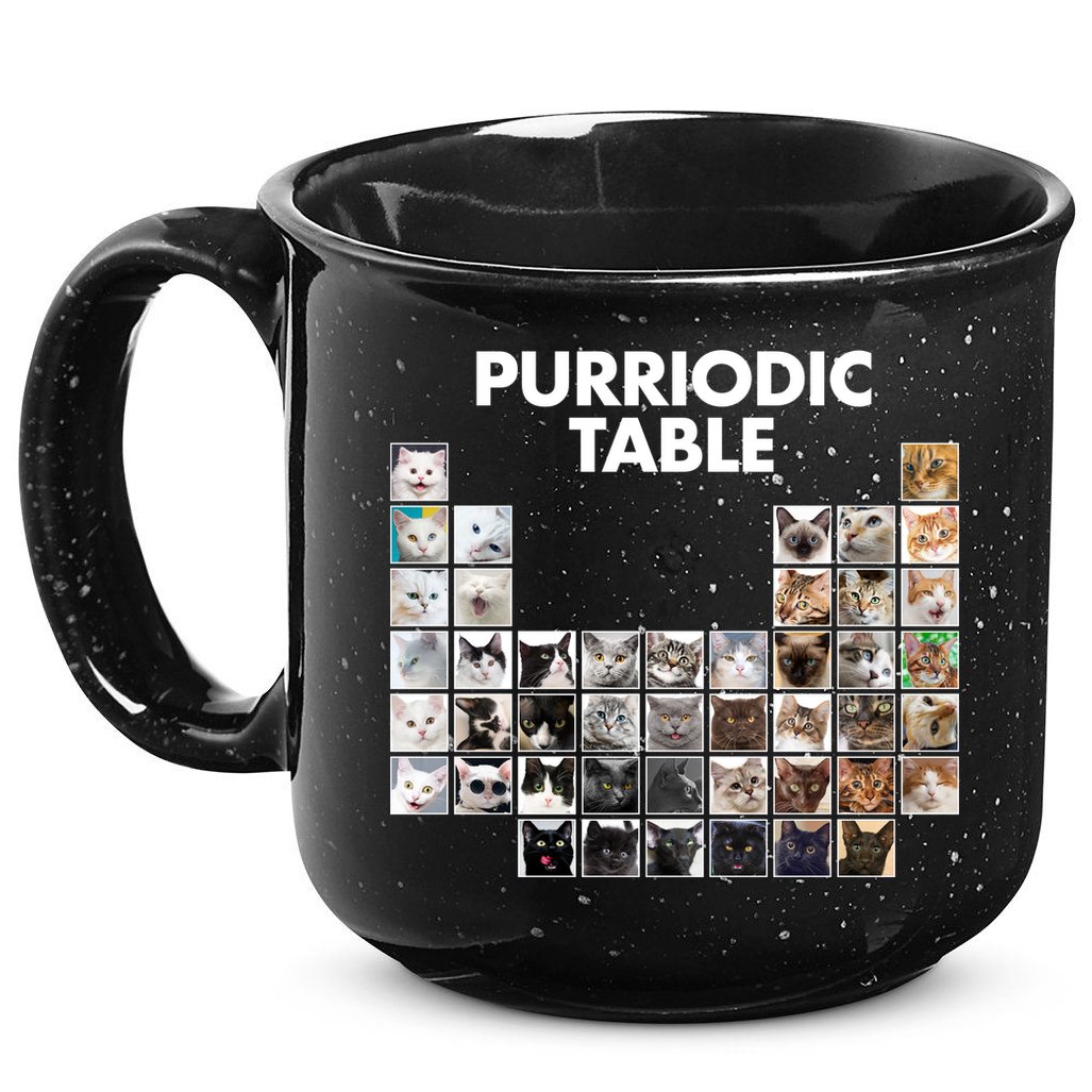 Purriodic Table Of Cats Periodic 15oz Campfire Ceramic Mug
