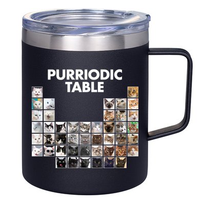 Purriodic Table Of Cats Periodic 12oz Stainless Steel Coffee Mug