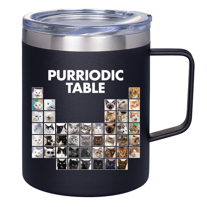 Purriodic Table Of Cats Periodic 12oz Stainless Steel Coffee Mug