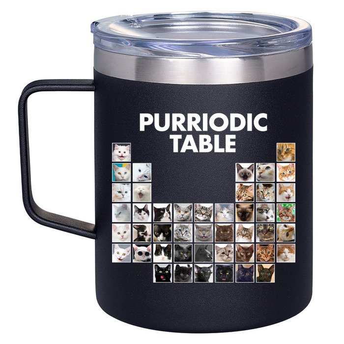 Purriodic Table Of Cats Periodic 12oz Stainless Steel Coffee Mug