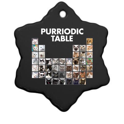 Purriodic Table Of Cats Periodic Ceramic Star Ornament