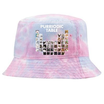 Purriodic Table Of Cats Periodic Tie-Dyed Bucket Hat