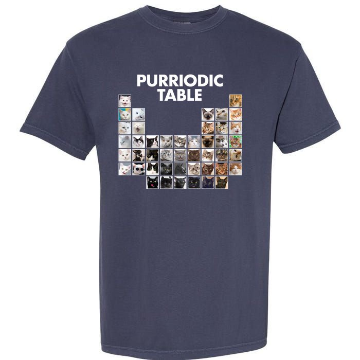 Purriodic Table Of Cats Periodic Garment-Dyed Heavyweight T-Shirt