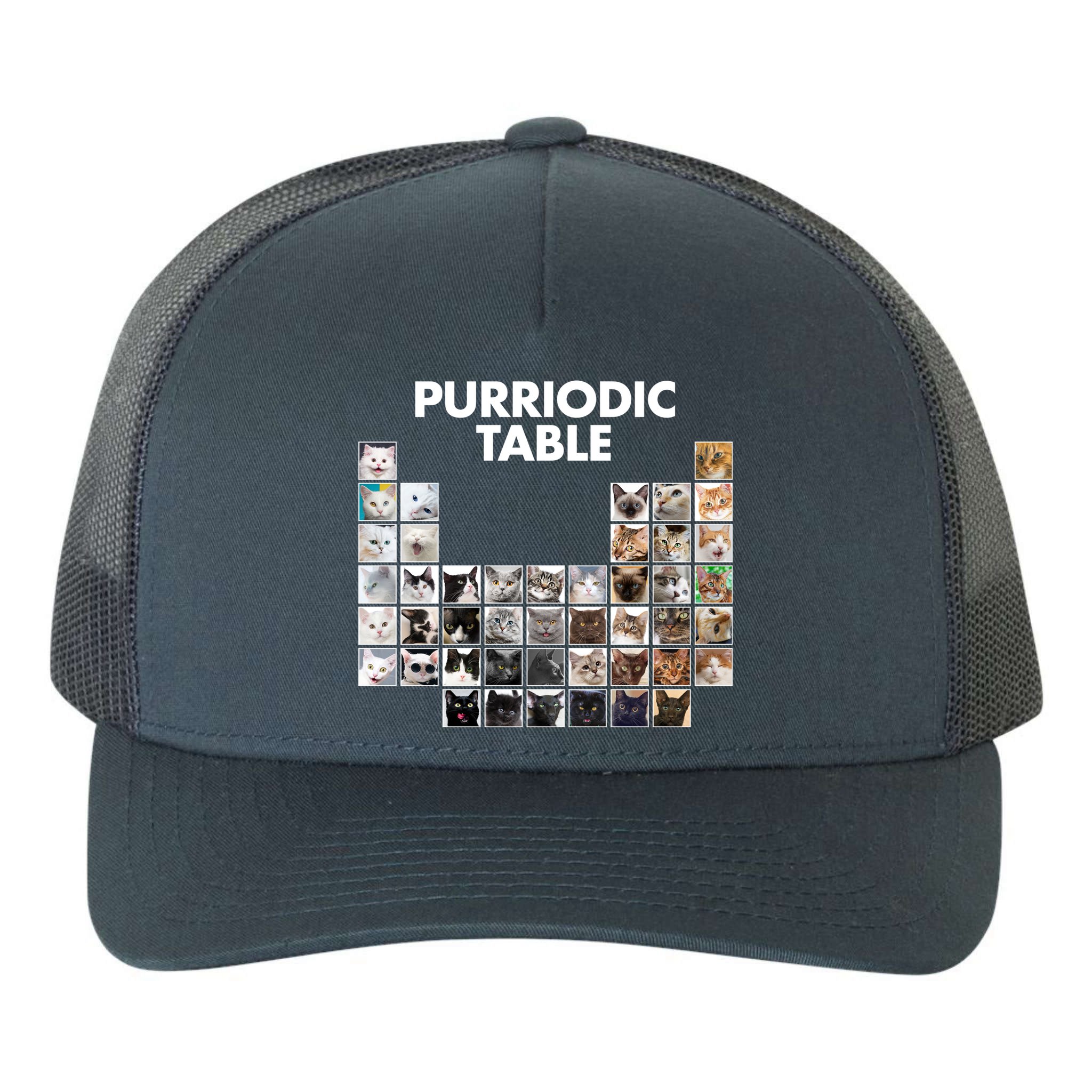 Purriodic Table Of Cats Periodic Yupoong Adult 5-Panel Trucker Hat