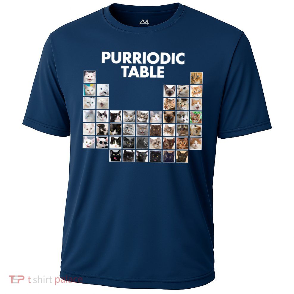 Purriodic Table Of Cats Periodic Cooling Performance Crew T-Shirt