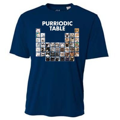 Purriodic Table Of Cats Periodic Cooling Performance Crew T-Shirt