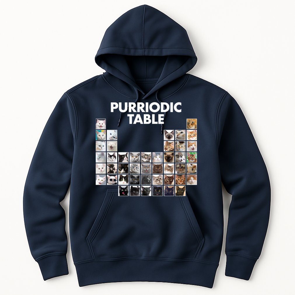 Purriodic Table Of Cats Periodic Hoodie