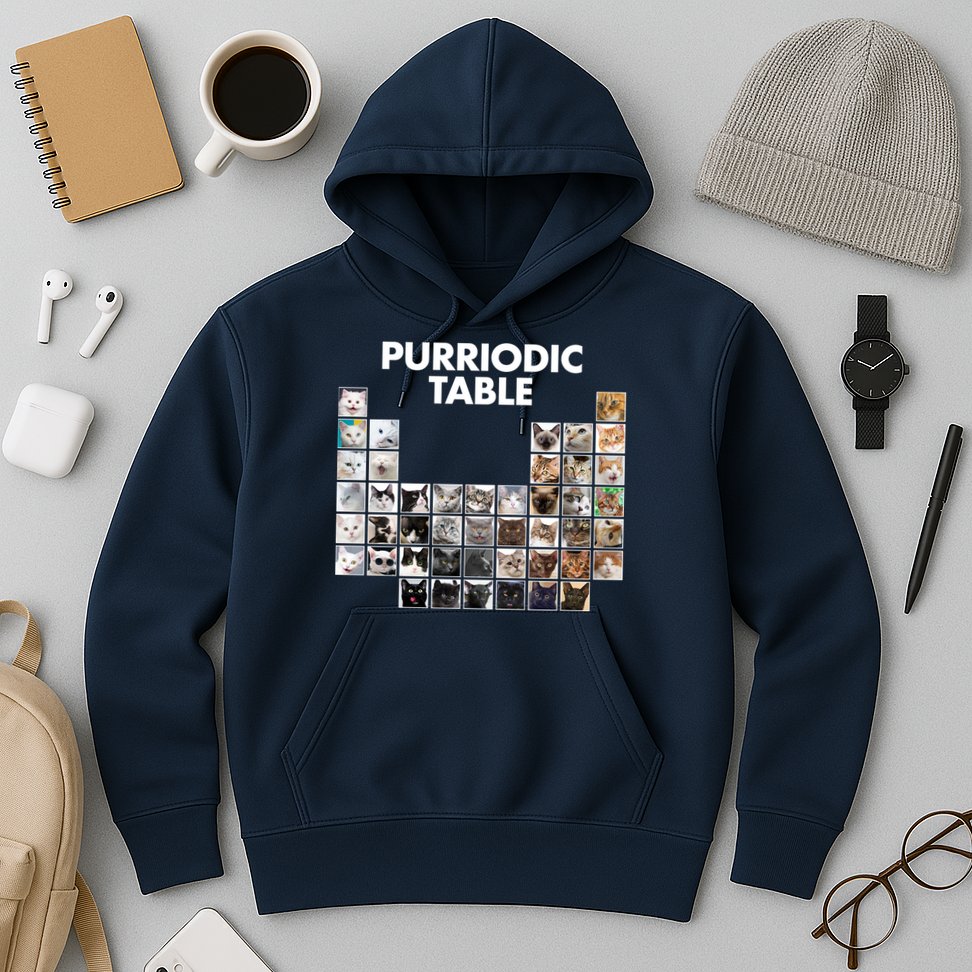 Purriodic Table Of Cats Periodic Hoodie