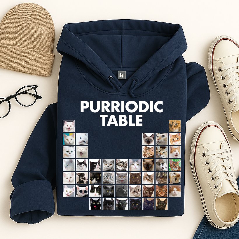 Purriodic Table Of Cats Periodic Hoodie