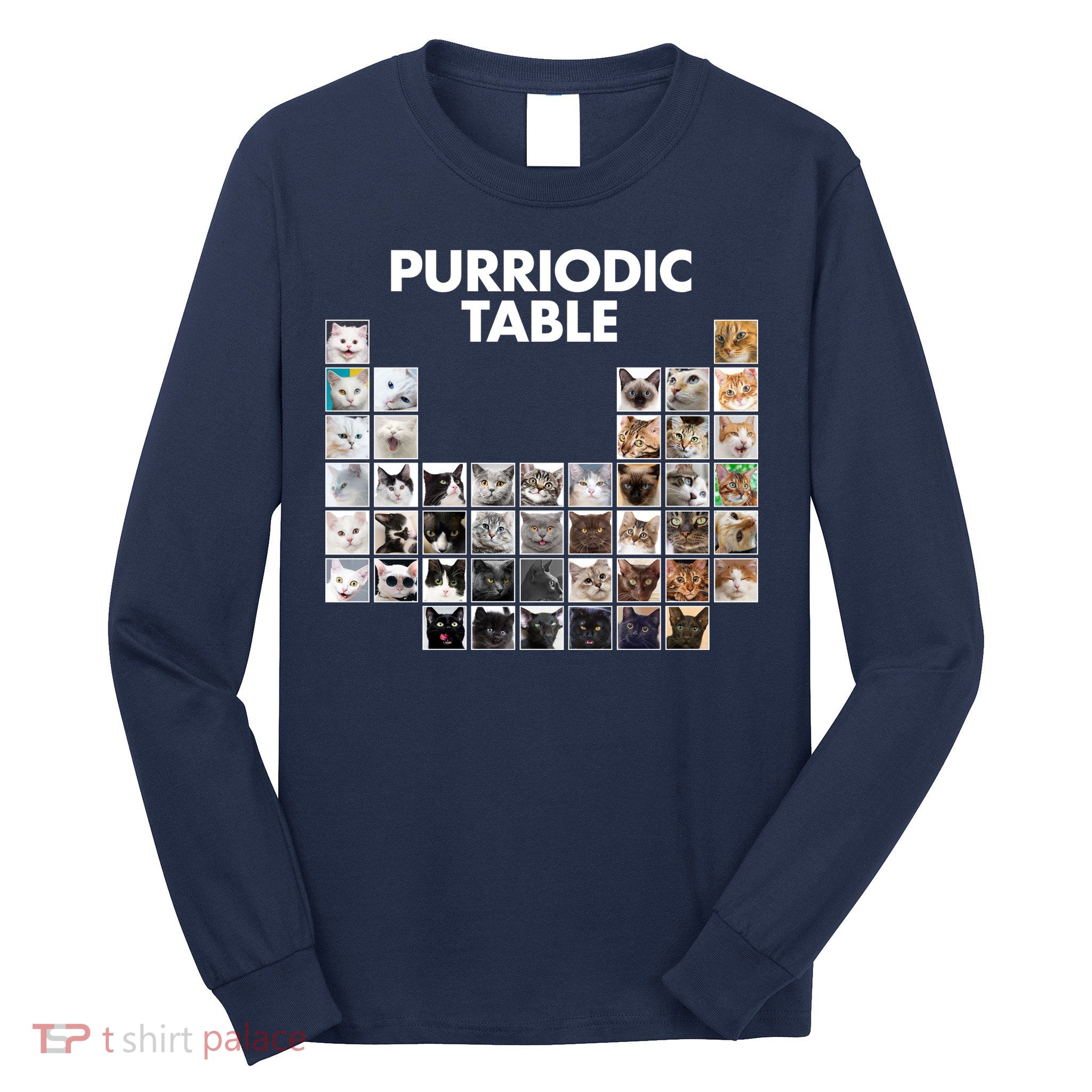 Purriodic Table Of Cats Periodic Long Sleeve Shirt