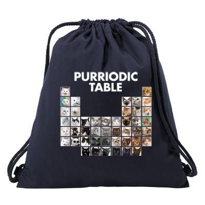 Purriodic Table Of Cats Periodic Drawstring Bag