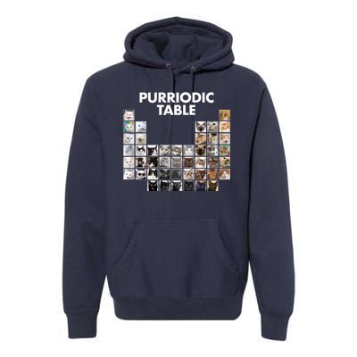 Purriodic Table Of Cats Periodic Premium Hoodie