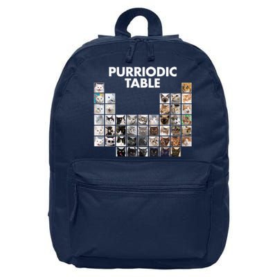 Purriodic Table Of Cats Periodic 16 in Basic Backpack