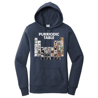 Purriodic Table Of Cats Periodic Women's Pullover Hoodie