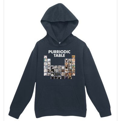 Purriodic Table Of Cats Periodic Urban Pullover Hoodie