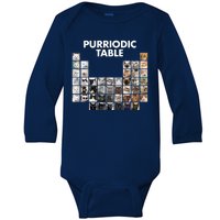 Purriodic Table Of Cats Periodic Baby Long Sleeve Bodysuit