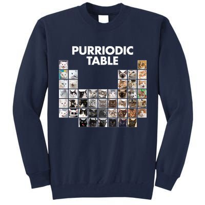 Purriodic Table Of Cats Periodic Tall Sweatshirt