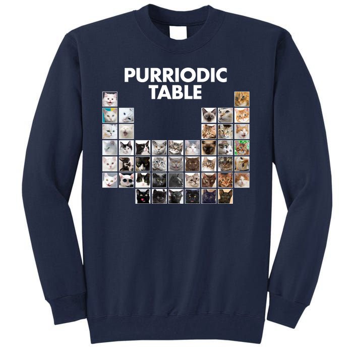 Purriodic Table Of Cats Periodic Tall Sweatshirt