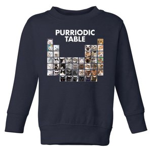 Purriodic Table Of Cats Periodic Toddler Sweatshirt