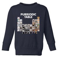 Purriodic Table Of Cats Periodic Toddler Sweatshirt