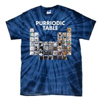 Purriodic Table Of Cats Periodic Tie-Dye T-Shirt