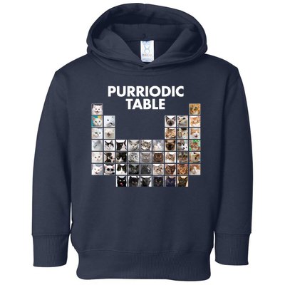 Purriodic Table Of Cats Periodic Toddler Hoodie