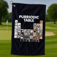 Purriodic Table Of Cats Periodic Golf Towel