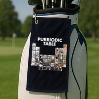 Purriodic Table Of Cats Periodic Golf Towel