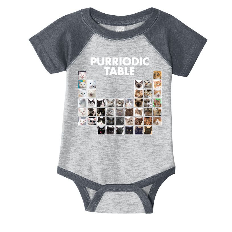 Purriodic Table Of Cats Periodic Infant Baby Jersey Bodysuit
